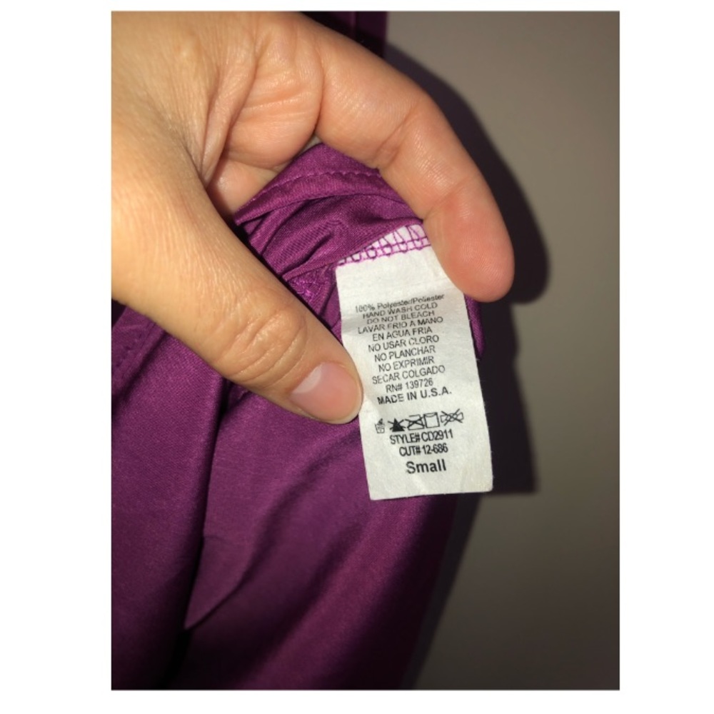 Fuchsia silk dress - Picture 5 of 5